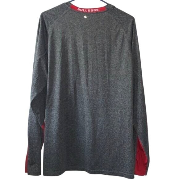 Fresno State Bulldogs Long Sleeve Colosseum Shirt Gray & Red XL Polyester Blend - Picture 8 of 10